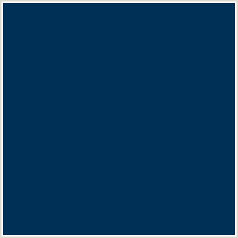003056 Hex Color Image (BLUE, MIDNIGHT BLUE, PRUSSIAN BLUE)