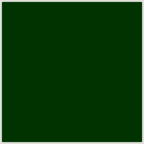 003300 Hex Color Image (DEEP FIR, GREEN)