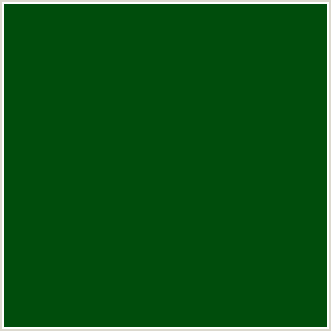 004D0C Hex Color Image (CRUSOE, GREEN)