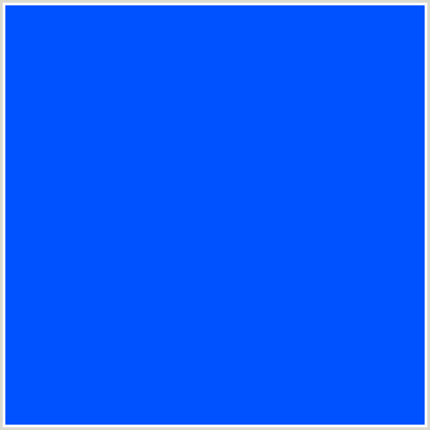 0051FF Hex Color Image (BLUE, BLUE RIBBON)