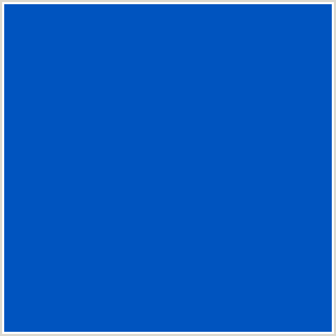 0054BF Hex Color Image (BLUE, SCIENCE BLUE)