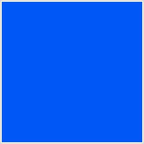 0056F5 Hex Color Image (BLUE, BLUE RIBBON)