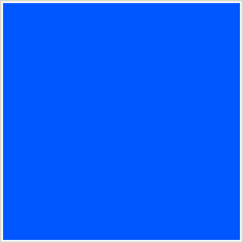 0056FF Hex Color Image (BLUE, BLUE RIBBON)