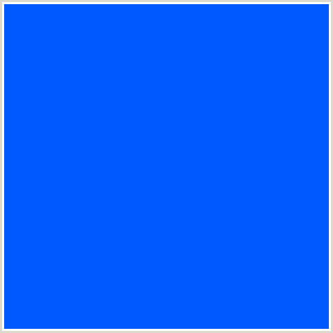 0059FF Hex Color Image (BLUE, BLUE RIBBON)