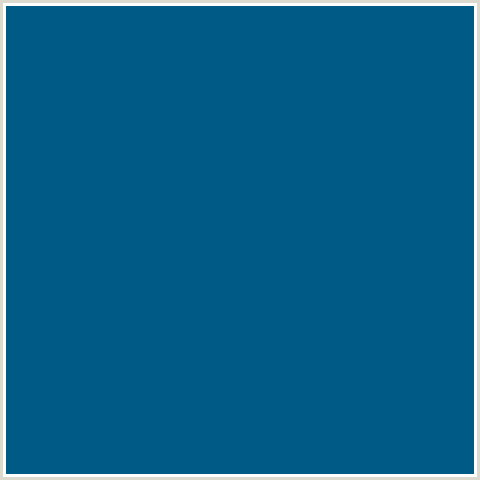 005A86 Hex Color Image (BLUE, ORIENT)