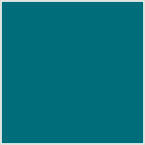 006E7A Hex Color Image (LIGHT BLUE, TEAL)