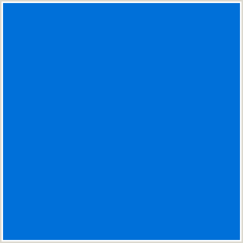 0070D9 Hex Color Image (BLUE, SCIENCE BLUE)
