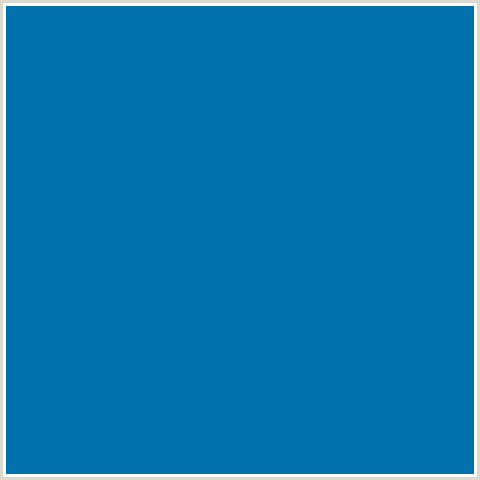 0071AD Hex Color Image (BLUE, DEEP CERULEAN)
