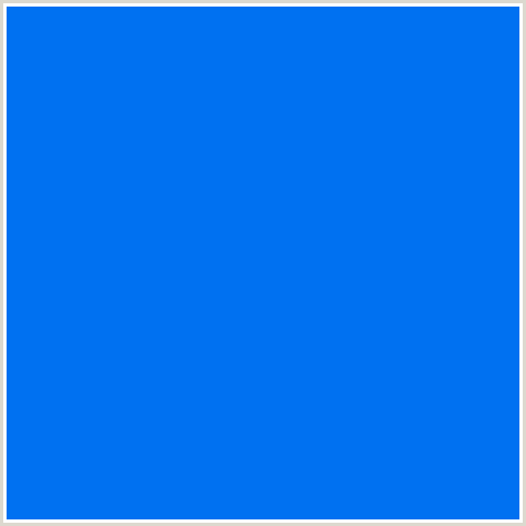 0071F1 Hex Color Image (BLUE, BLUE RIBBON)