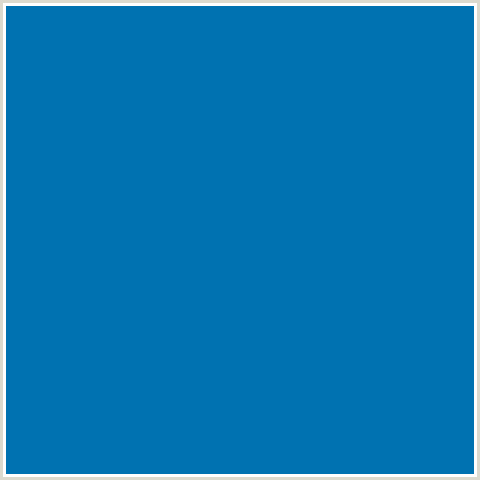 0072B2 Hex Color Image (BLUE, DEEP CERULEAN)