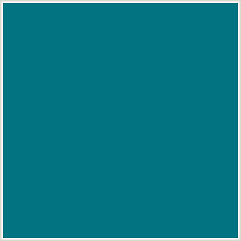 007480 Hex Color Image (BLUE LAGOON, LIGHT BLUE)