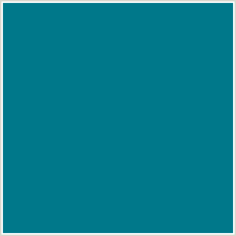 00788A Hex Color Image (BLUE LAGOON, LIGHT BLUE)