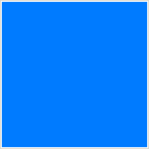 007BFF Hex Color Image (AZURE RADIANCE, BLUE)