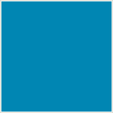 0086B3 Hex Color Image (BONDI BLUE, LIGHT BLUE)