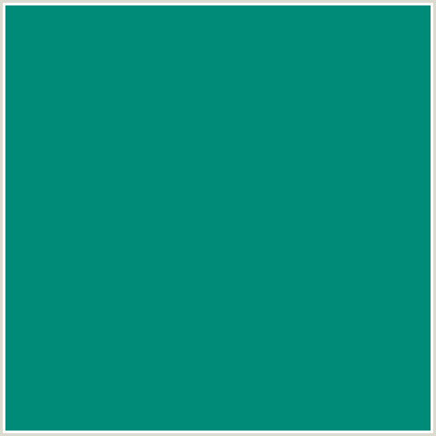 008B78 Hex Color Image (BLUE GREEN, OBSERVATORY)