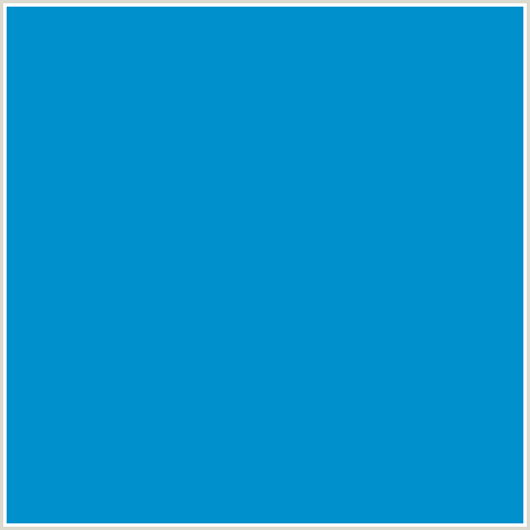 0091CD Hex Color Image (LIGHT BLUE, PACIFIC BLUE)