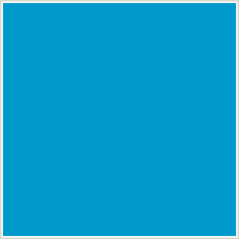 0099CC Hex Color Image (LIGHT BLUE, PACIFIC BLUE)