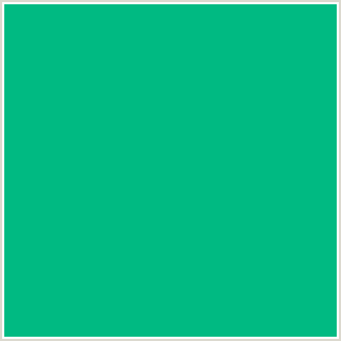 00BA82 Hex Color Image (BLUE GREEN, PERSIAN GREEN)