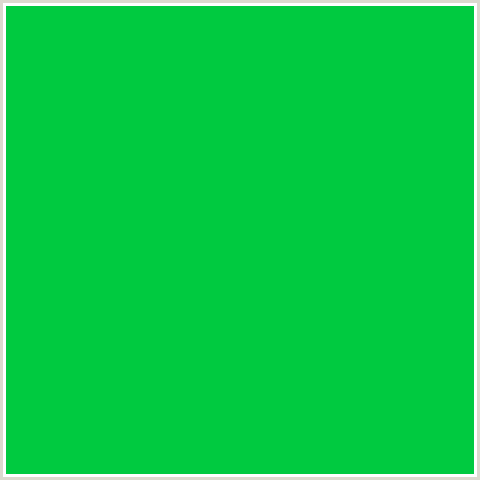 00CA40 Hex Color Image (GREEN, MALACHITE)