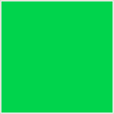 00D34C Hex Color Image (GREEN BLUE, MALACHITE)