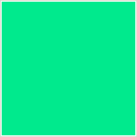 00EA8D Hex Color Image (GREEN BLUE, SPRING GREEN)