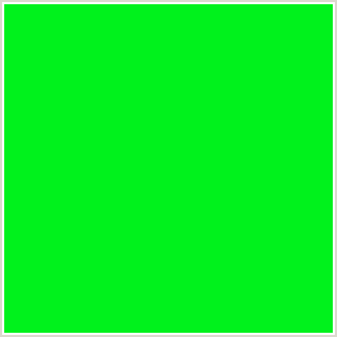 00F21C Hex Color Image (GREEN)