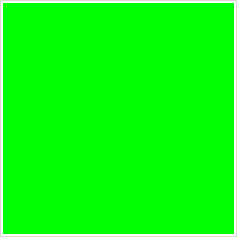 00FF00 Hex Color Image (GREEN)