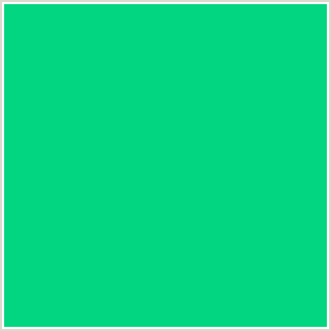 02D681 Hex Color Image (CARIBBEAN GREEN, GREEN BLUE)