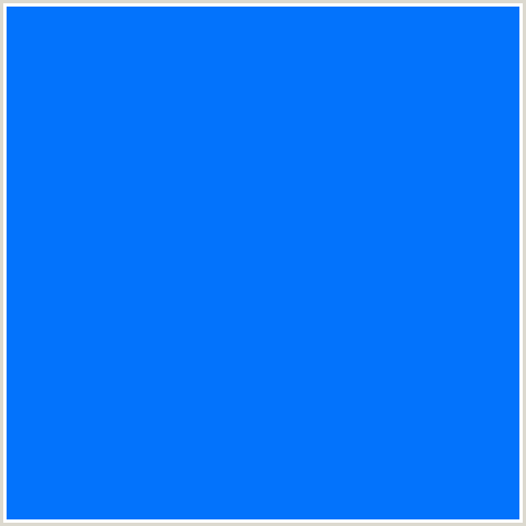 0373FC Hex Color Image (AZURE RADIANCE, BLUE)