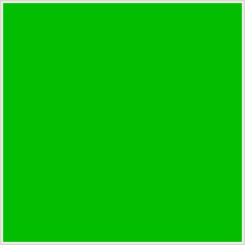 03BD00 Hex Color Image (GREEN)