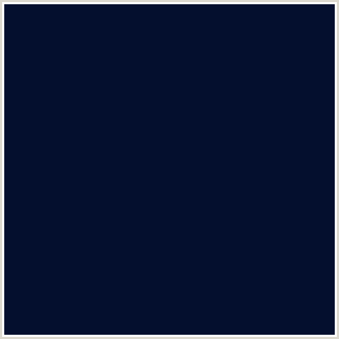 040F2E Hex Color Image (BLUE, DEEP COVE, MIDNIGHT BLUE)