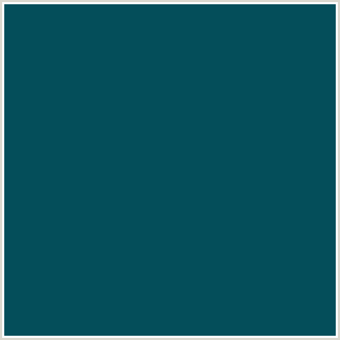 044E5A Hex Color Image (LIGHT BLUE, TEAL BLUE)