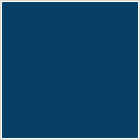 053E67 Hex Color Image (BLUE, MIDNIGHT BLUE, TEAL BLUE)