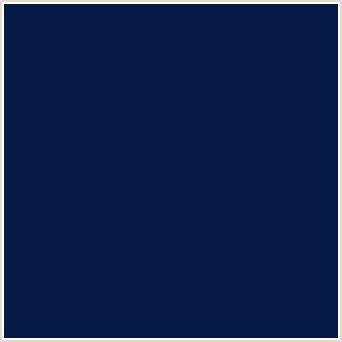 061945 Hex Color Image (BLUE, DEEP COVE, MIDNIGHT BLUE)