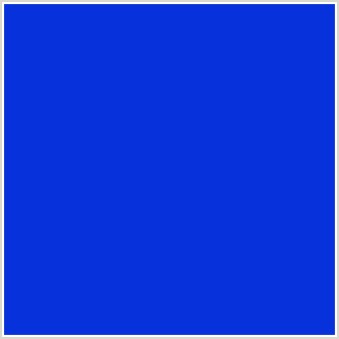 0732DB Hex Color Image (BLUE, DARK BLUE)