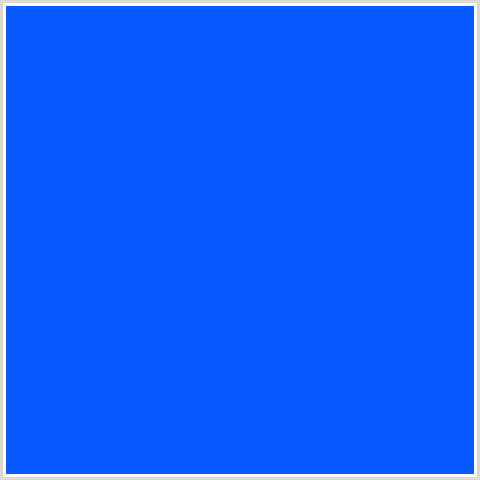 075AFF Hex Color Image (BLUE, BLUE RIBBON)