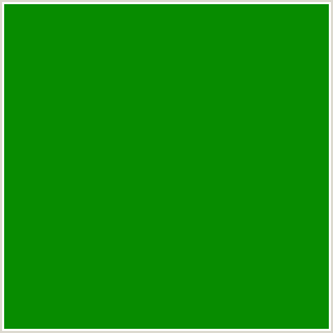 078C00 Hex Color Image (FOREST GREEN, GREEN, JAPANESE LAUREL)