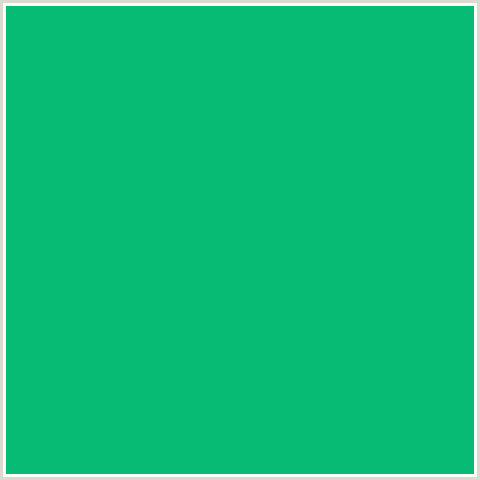08BB74 Hex Color Image (GREEN BLUE, NIAGARA)