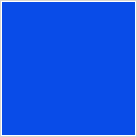094CE8 Hex Color Image (BLUE, BLUE RIBBON)