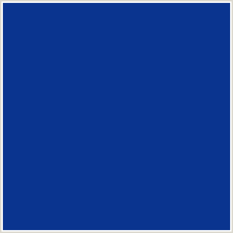 0A348F Hex Color Image (BLUE, TOREA BAY)