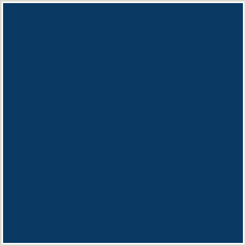 0A3963 Hex Color Image (BLUE, MADISON, MIDNIGHT BLUE)