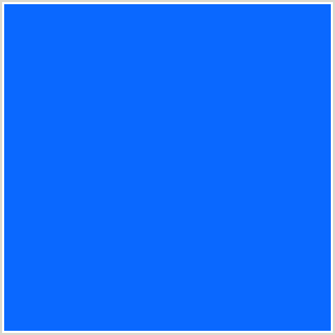 0A68FF Hex Color Image (BLUE, BLUE RIBBON)
