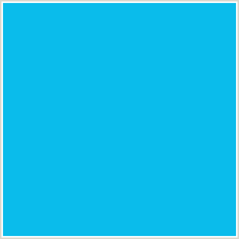 0ABCEB Hex Color Image (CERULEAN, LIGHT BLUE)