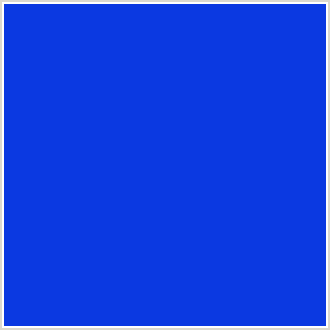 0B39E1 Hex Color Image (BLUE, SCIENCE BLUE)