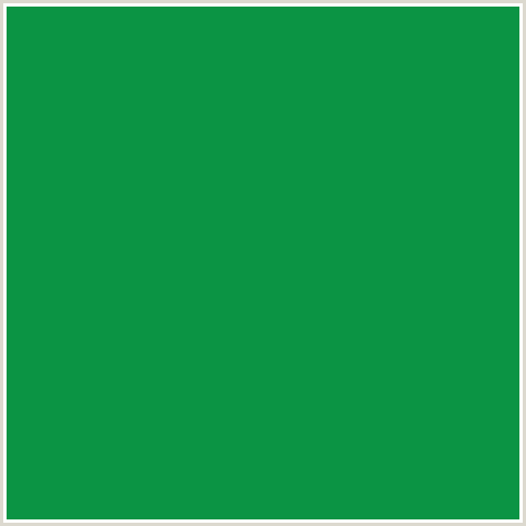 0B9444 Hex Color Image (GREEN BLUE, SALEM)