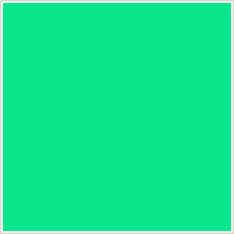 0BE58A Hex Color Image ()
