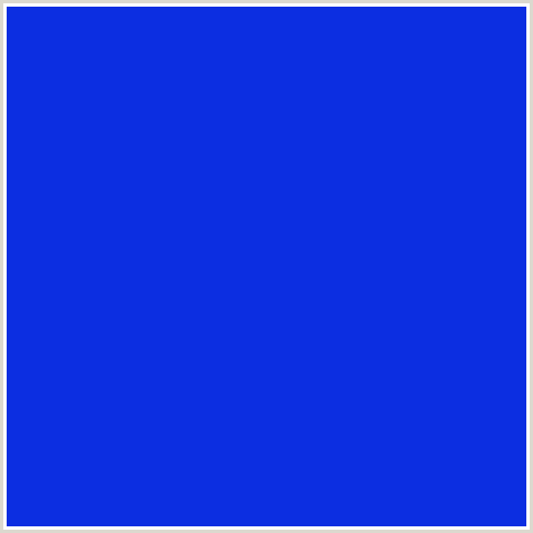 0C2EE1 Hex Color Image (BLUE)