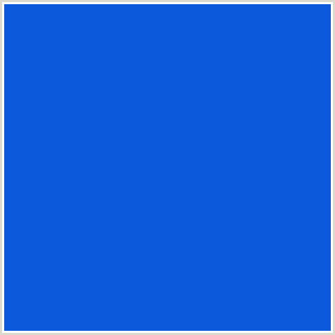 0C5ADB Hex Color Image (BLUE, SCIENCE BLUE)