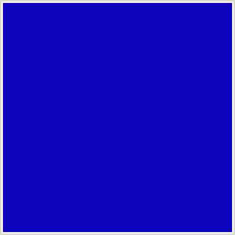0D04BD Hex Color Image (BLUE, DARK BLUE)