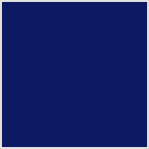 0D1A63 Hex Color Image (ARAPAWA, BLUE, MIDNIGHT BLUE)